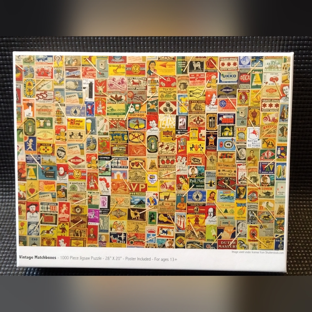 1000 Piece Vintage Matchboxes Jigsaw Puzzle